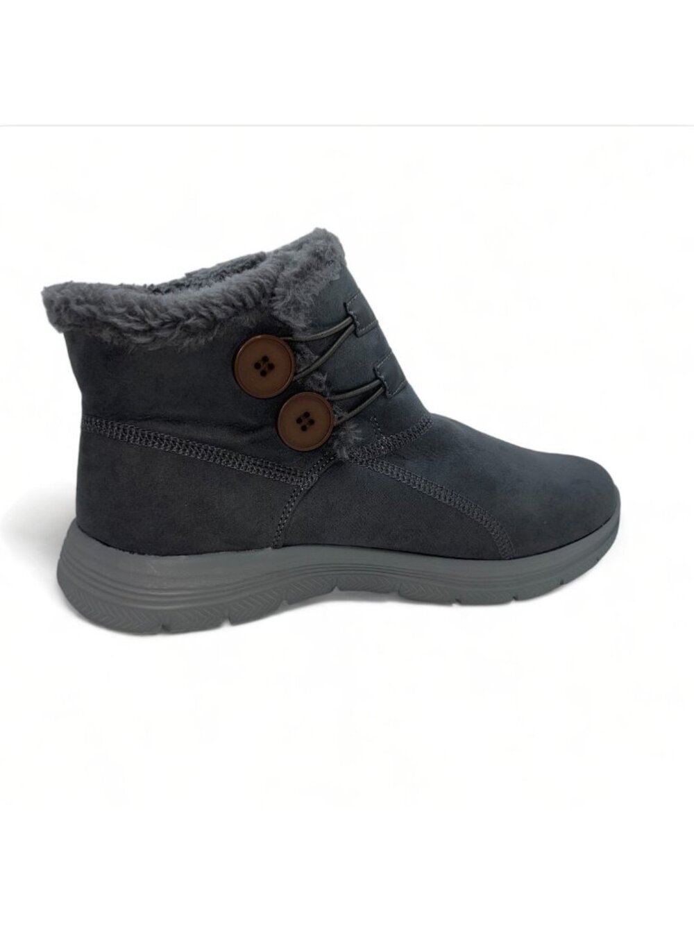 TIOSEBON Women's Winter Ankle Fur Lined Boots Anti-Slip On Resistant Booties Sho - Picture 7 of 14